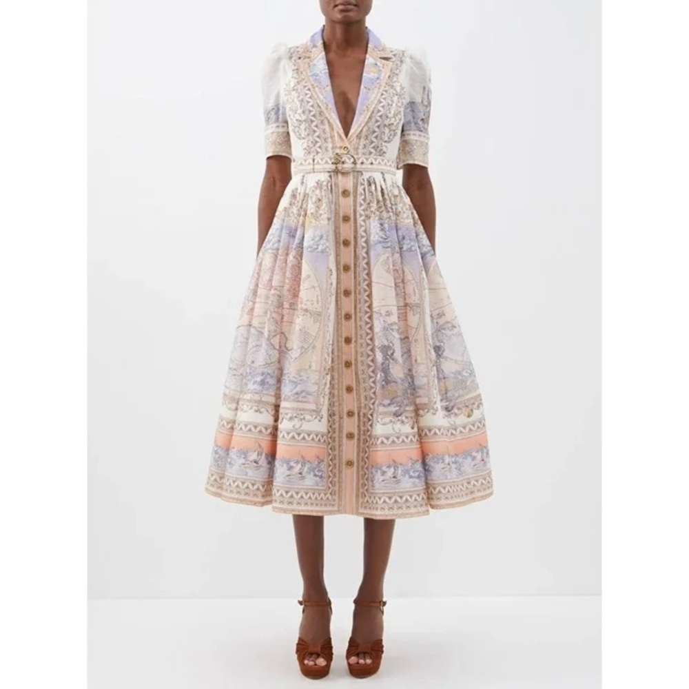 RARE ZIMMERMANN HIGH TIDE ODYSSEY DRESS AUS SZ 2, US SZ 6-8